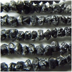 Diamond black small nugget 2 to 2.5mm gemstone beads (N)